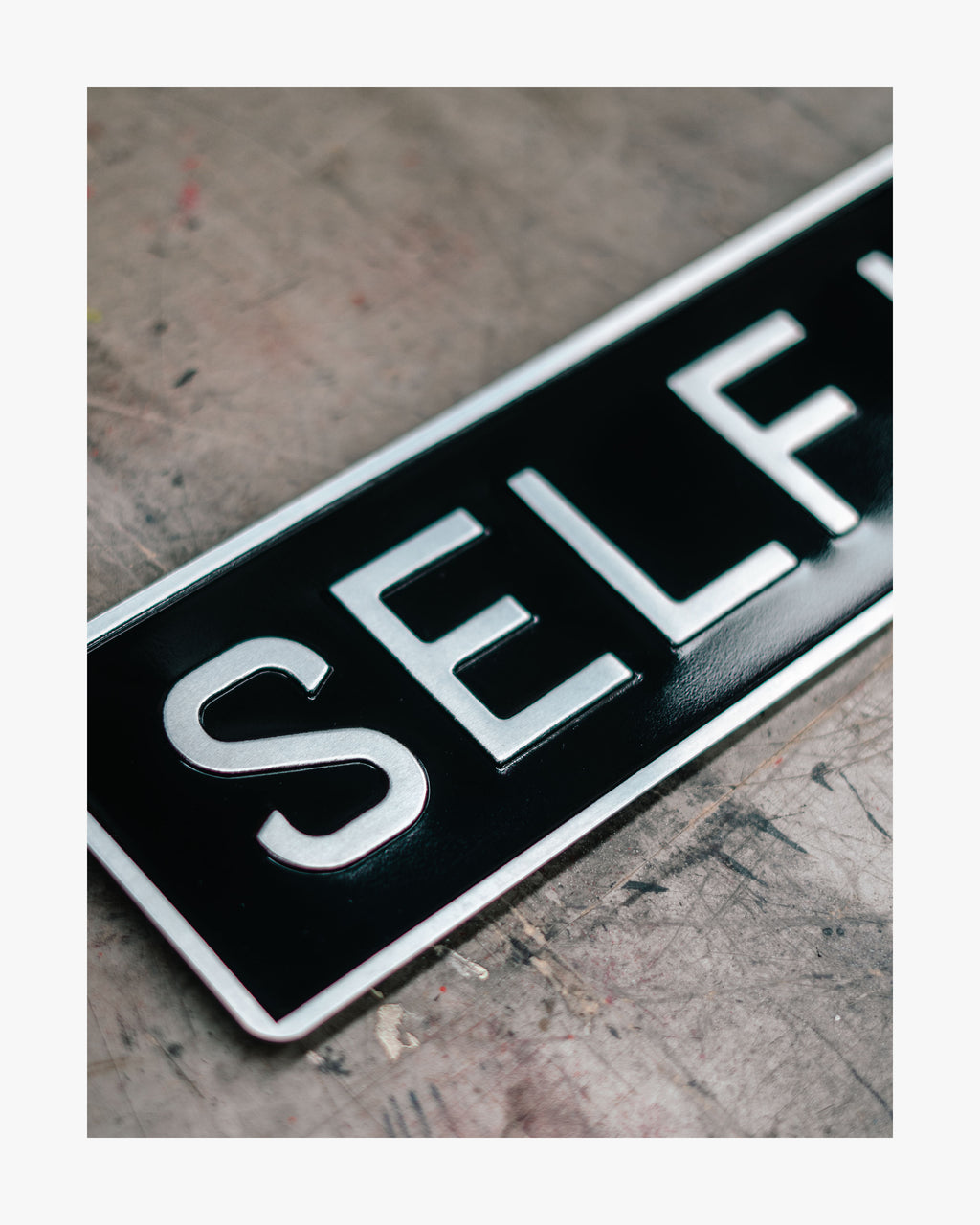 SELF HELL METAL SIGN