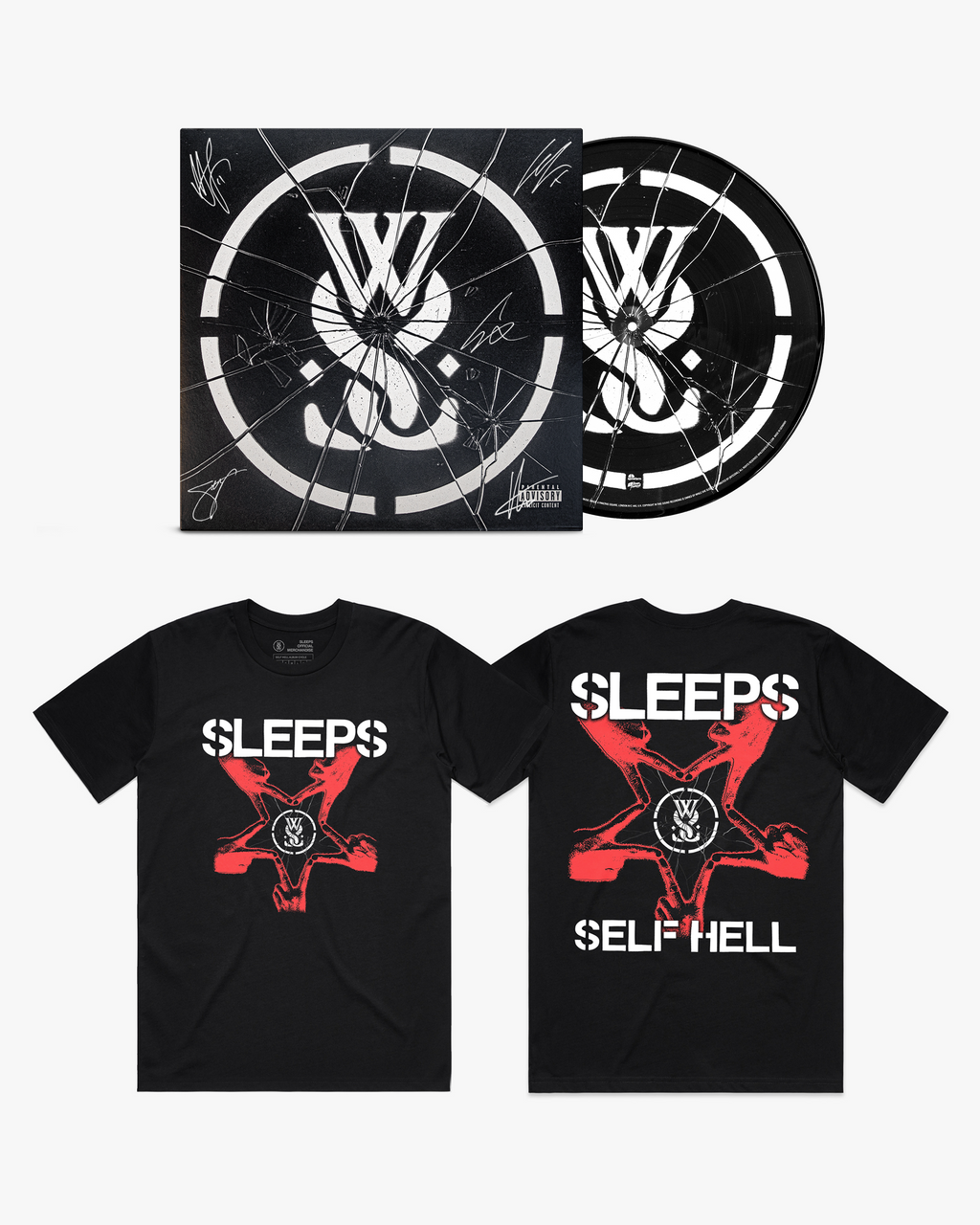SELF HELL PICTURE DISK VINYL + T-SHIRT BUNDLE (SIGNED)